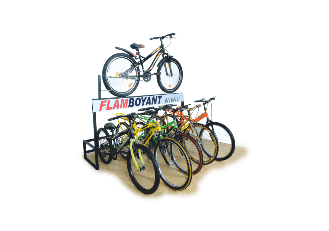 Flamboyant Group We make different types of Cycle Display Stand Systems & Accessories like